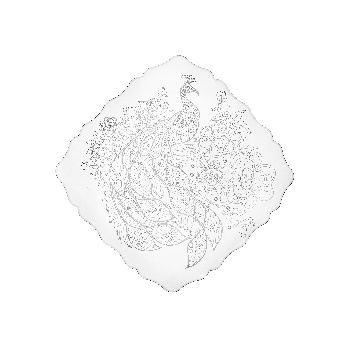 TASTY SOTTOPIATTO QUADRATO BIG PEACOCK