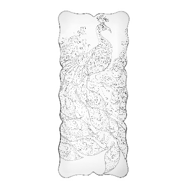 TASTY VASSOIO RETTANGOLARE PEACOCK