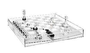 CARLSEN SCACCHIERA TRASPARENTE