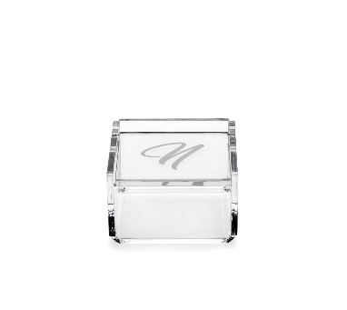 SCATOLINA  VIOLET  "N, n"  TRASPARENTE