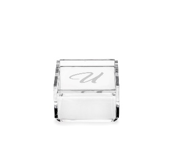 SCATOLINA  VIOLET  "U, u"  TRASPARENTE