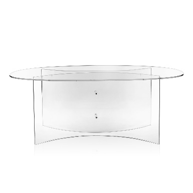 ACQUA  TAVOLO  OVALE  TRASPARENTE