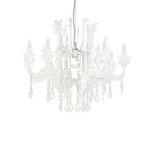 VERSAILLES  SOSPENSIONE  BIG  BIANCO  SATINATO