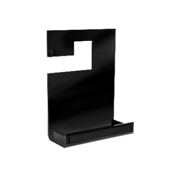 CALIPSO  MENSOLA  DOCCIA  GRUCCIA  NERO