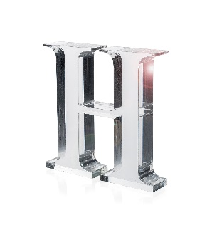 FONT  LETTERA  "H"  TRASPARENTE