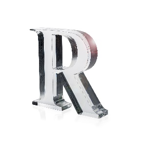 FONT  LETTERA  "R"  TRASPARENTE