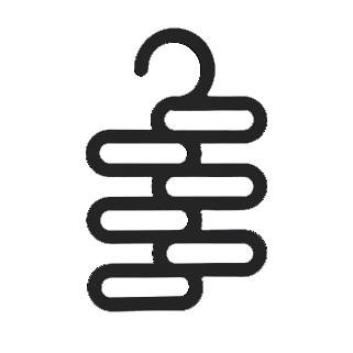 MARINELLA PORTACRAVATTE/FOULARD NERO