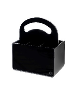 SERVING  P/POSATE  6  SEDI  CON  MANICO  NERO