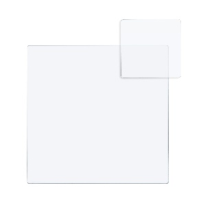 BON  TON  SET  SOTTOBICCHIERE / SOTTOPIATTO  QUADRATO  TRASP.