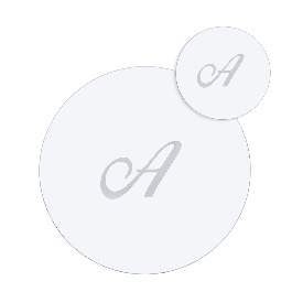 SERVING  SET  SOTTOBICCHIERE / SOTTOPIATTO  ROTONDO  "A"  TRASP.