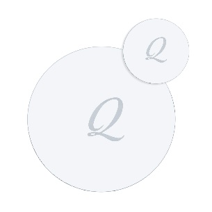 SERVING  SET  SOTTOBICCHIERE / SOTTOPIATTO  ROTONDO  "Q"  TRASP.