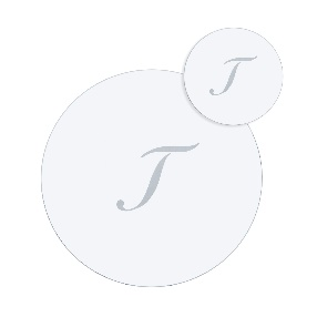 SERVING  SET  SOTTOBICCHIERE / SOTTOPIATTO  ROTONDO  "T"  TRASP.