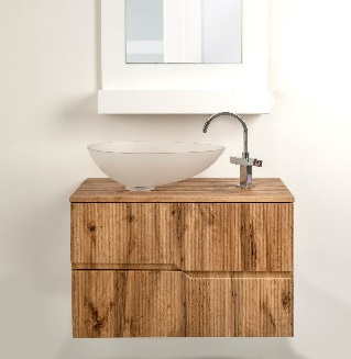 CALIPSO  COMPOSIZIONE  MOBILE  ROVERE  E  LAVABO  SATINATO