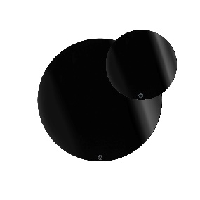 SERVING  SOTTOBICCHIERE / SOTTOPIATTO  ROTONDO  NERO