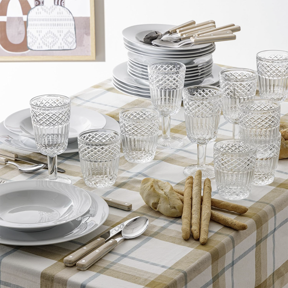 Set 6 calici vino in vetro 270 ml AGADIR
