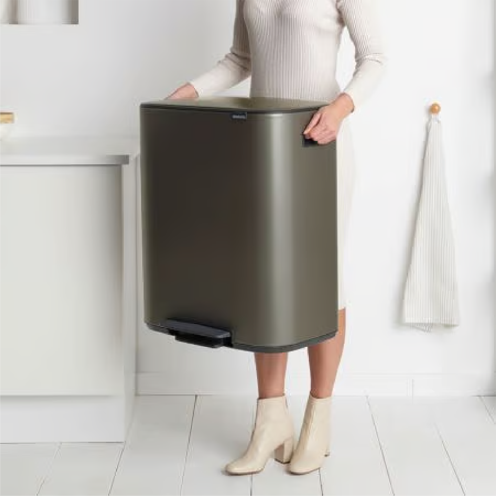 Bo Pedal Bin 2 x 30 L platinum