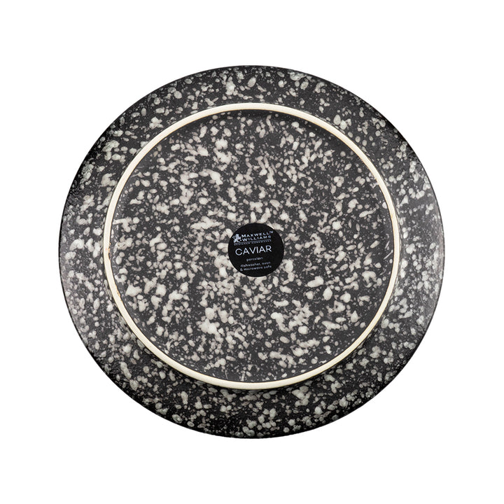 Caviar piatto con bordo 21 cm granite