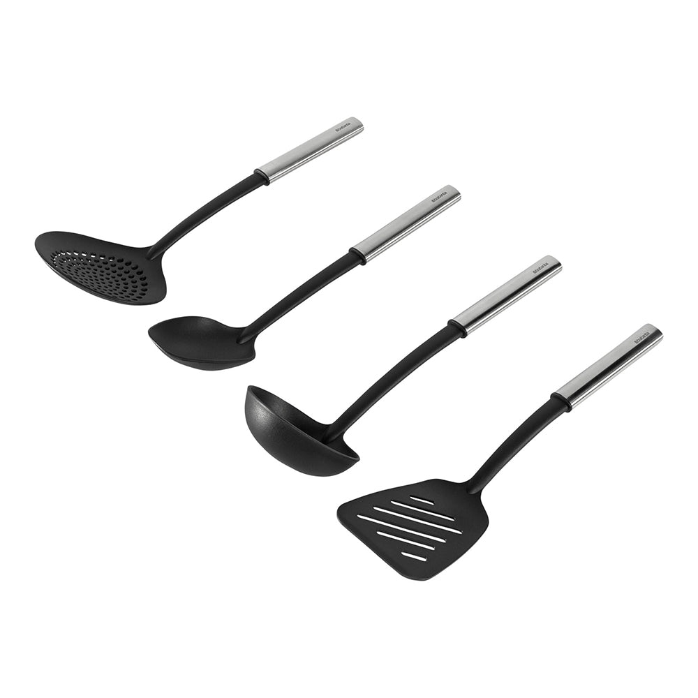 Set 4 utensili cucina antiaderente Profile acciaio matt