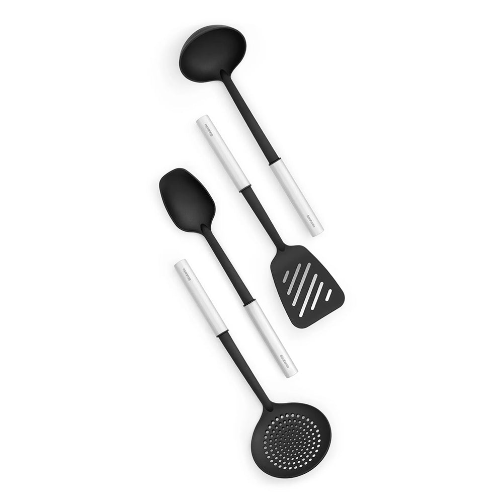 Set 4 utensili cucina antiaderente Profile acciaio matt