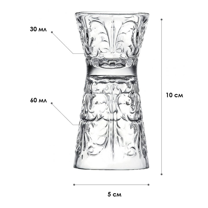 6 Bicchieri Shot clessidra 6 cl