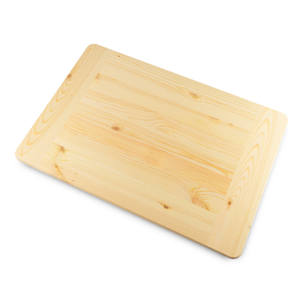 Asse da pasta in legno massiccio completo di mattarello 60x40 cm