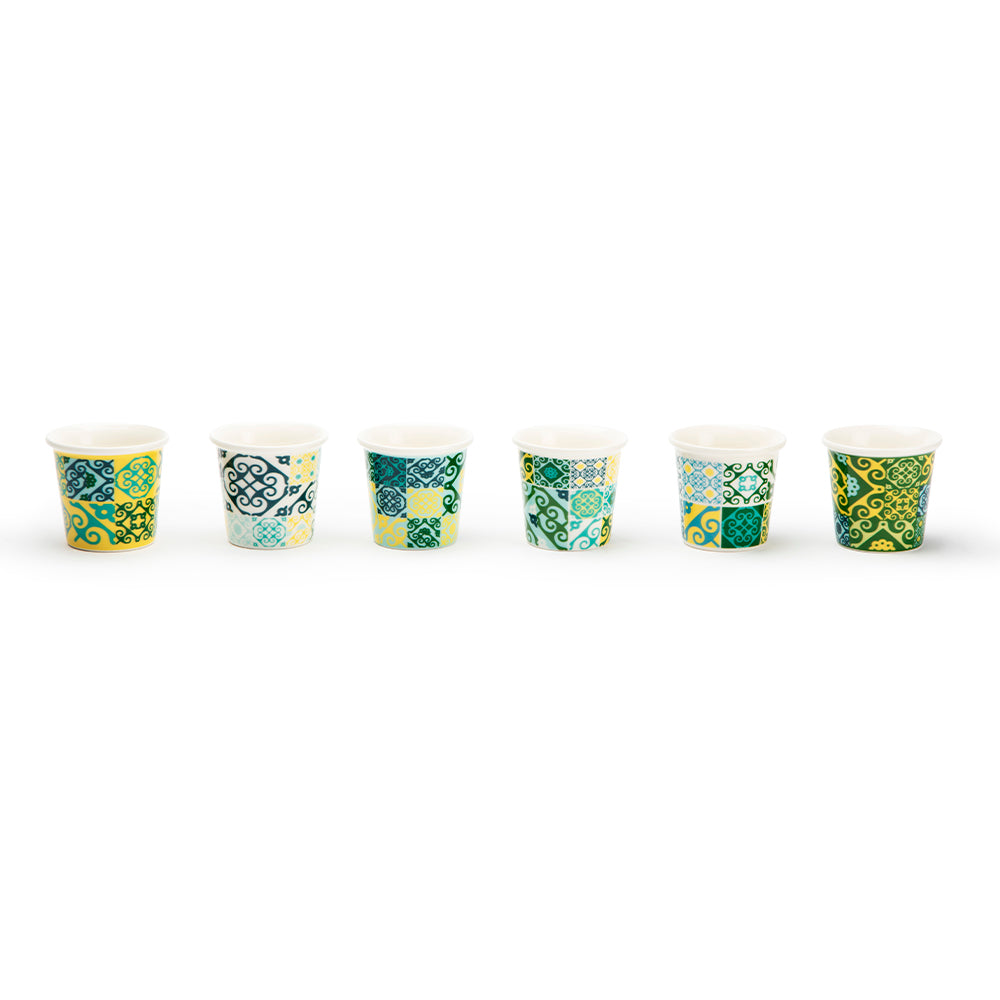 Set 6 bicchierini caffè MAIOLICA YELLOW