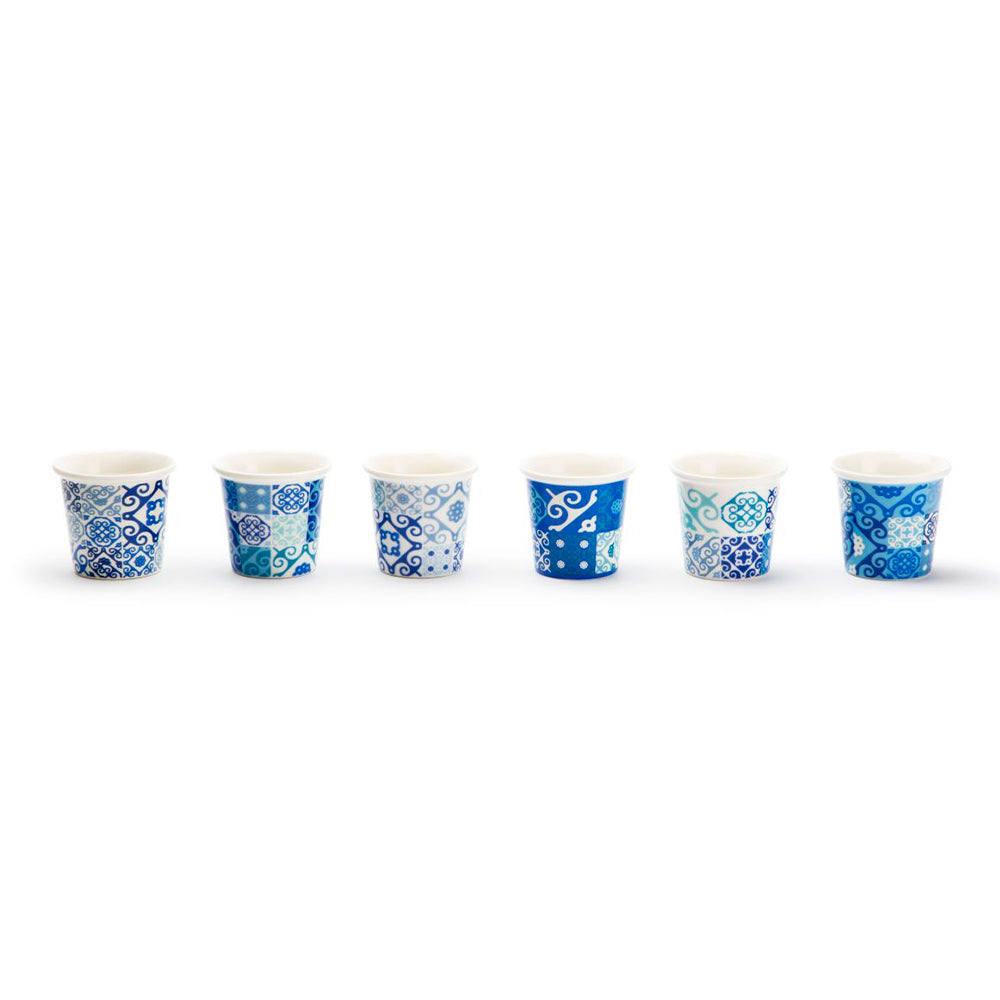 Set 6 bicchierini caffè MAIOLICA BLUE