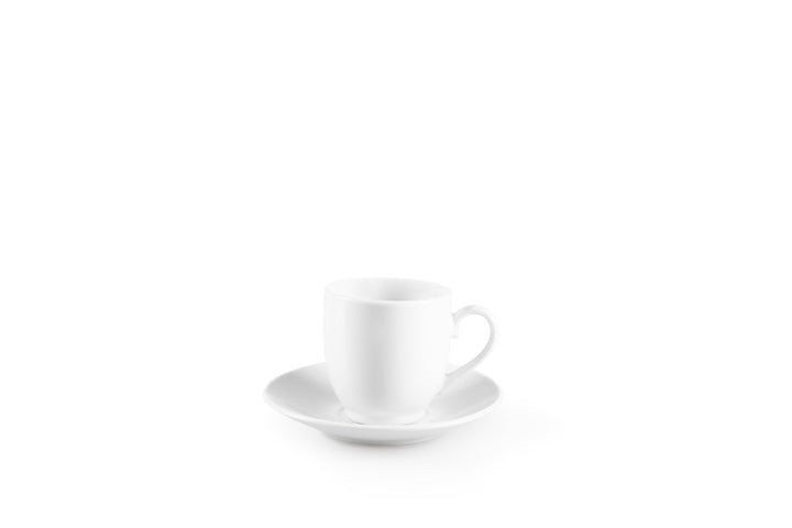 Set 6 tazzine con piattino Simple White