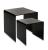 80'S SET TAVOLINI FUME TRASPARENTE