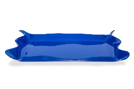 DRAPPEGGI VASSOIO RETTANG.PICCOLO BLU