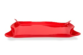 DRAPPEGGI VASSOIO RETTANG.PICCOLO ROSSO