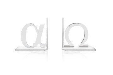 ALFA / OMEGA SET FERMALIBRI TRASPARENTE