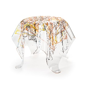 DRAPPEGGI TAVOLO TONDO BASSO MULTICOLOR