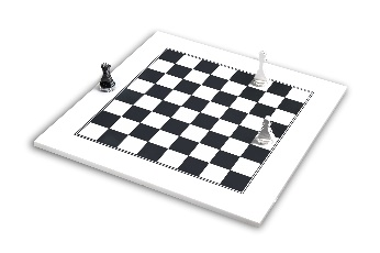 SCACCHIERA  KASPAROV  BIANCA