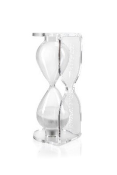 TEMPUS  FUGIT  CON  CLESSIDRA  H.135  BIANCA