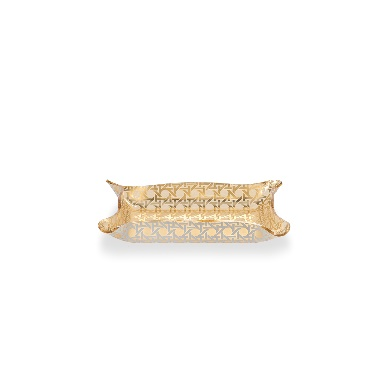 DRAPPEGGI PAGLIADI VIENNA GOLD VUOTATASCHE RETTANGOLARE