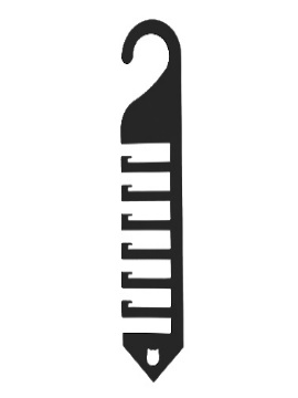 TIE PORTACRAVATTE VERTICALE NERO