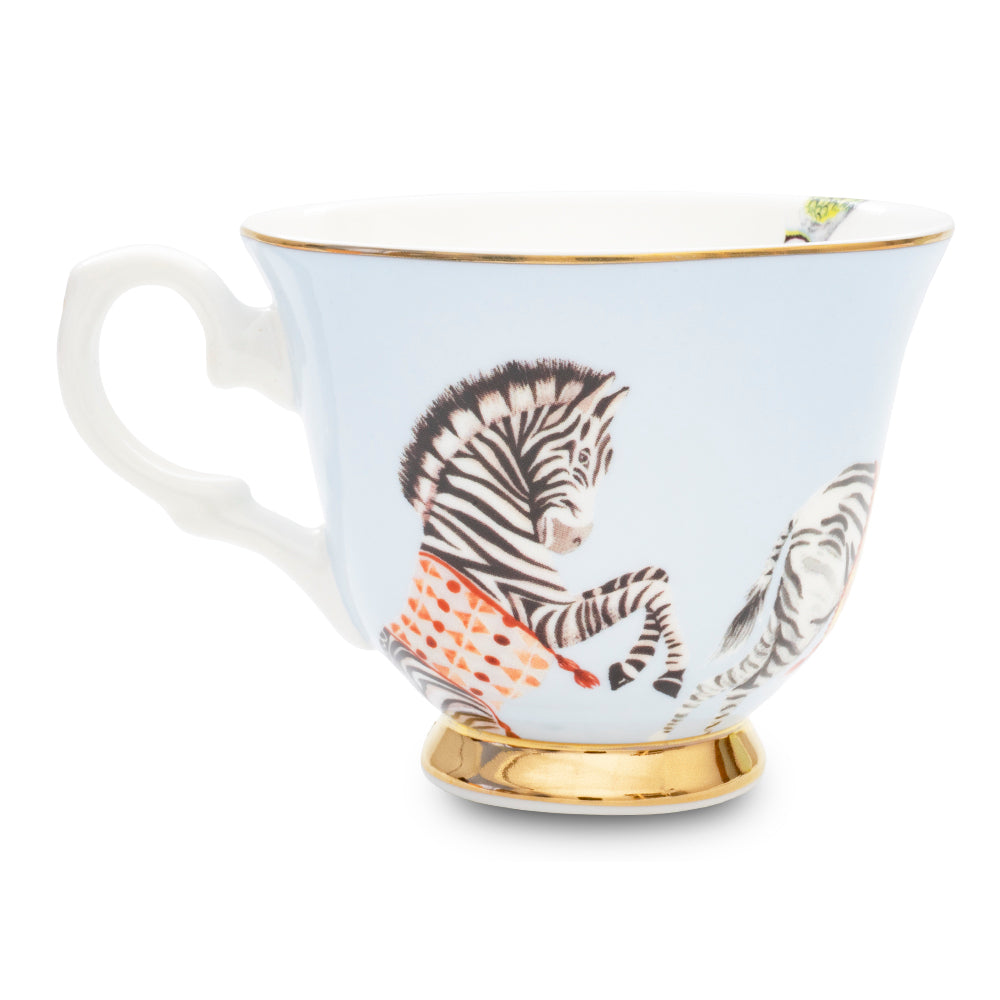 Tazza tè con piattino in porcellana ZEBRA