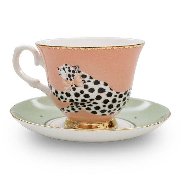 Tazza tè con piattino in porcellana GHEPARDO – Nina Maison