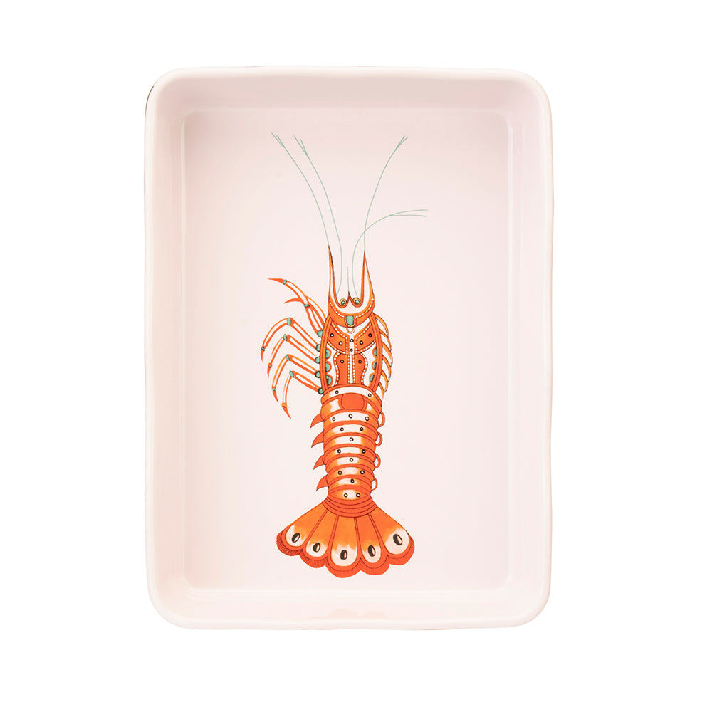 Teglia rettangolare grès 30x22 cm Lobster