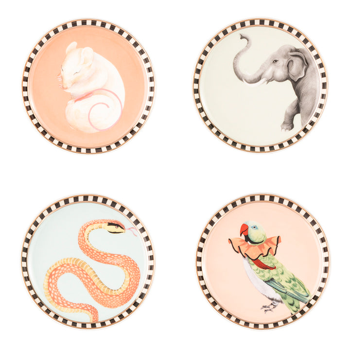 Set 4 sottobicchieri 10 cm Animals