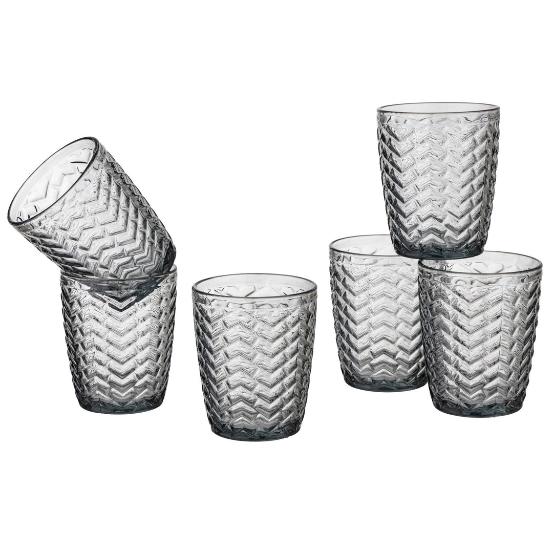 Set 6 bicchieri in vetro WAVE
