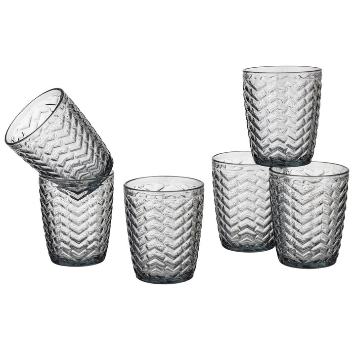 Set 6 bicchieri in vetro WAVE