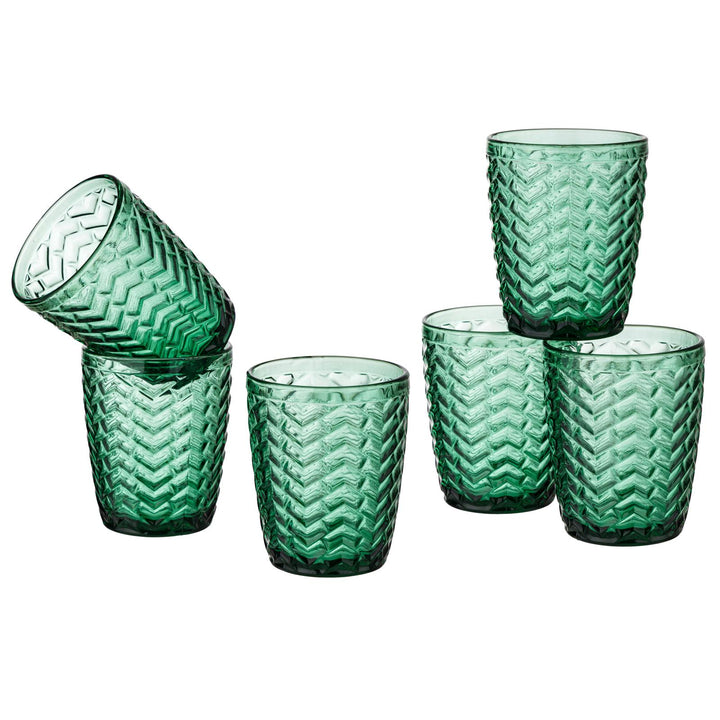 Set 6 bicchieri in vetro WAVE