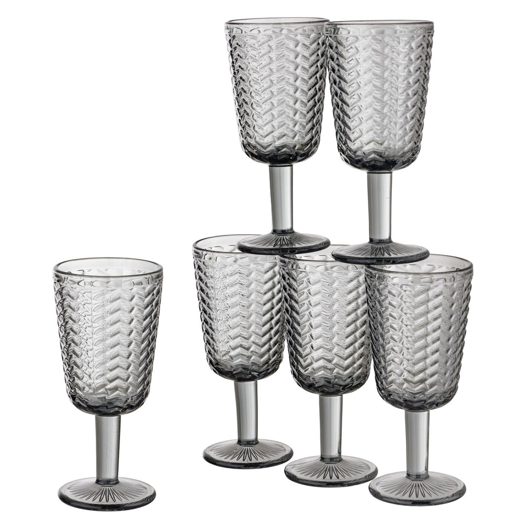 Set 6 calici in vetro WAVE