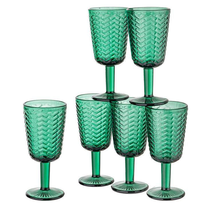 Set 6 calici in vetro WAVE