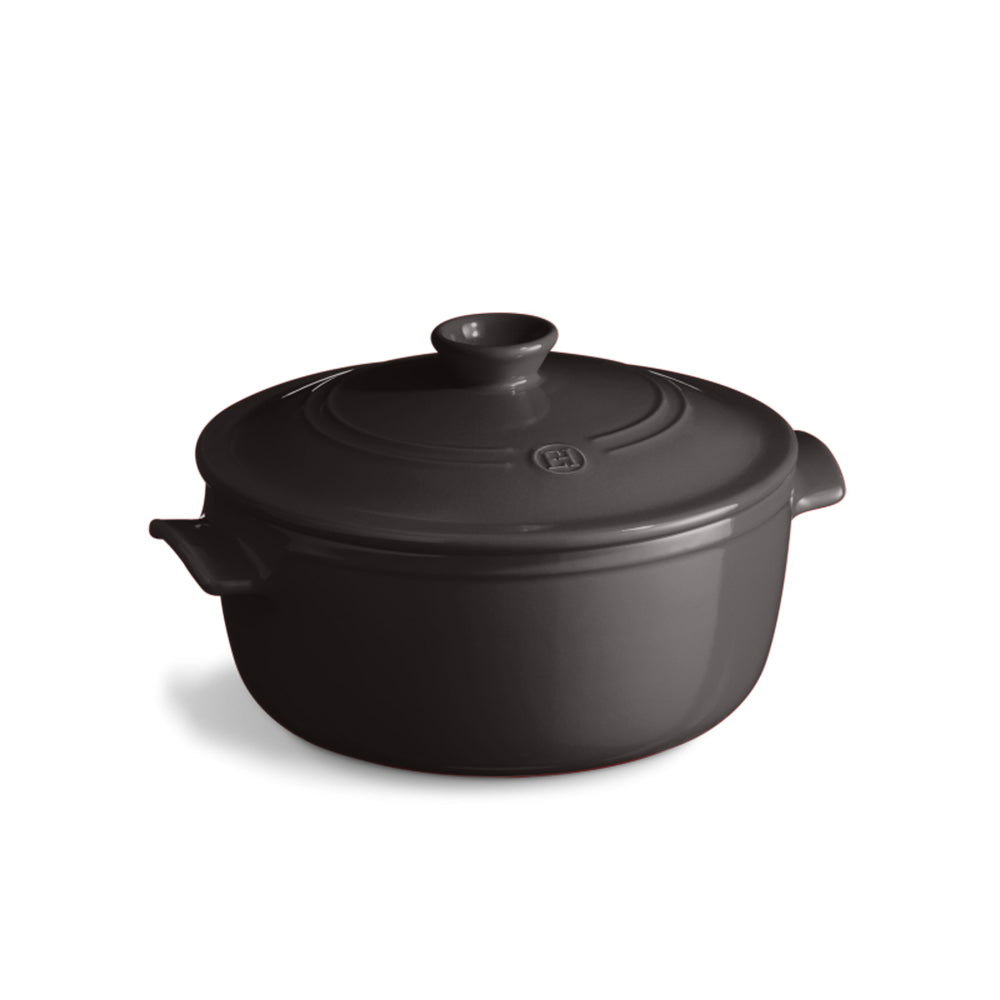 Cocotte media tonda 3,9 L Fusain