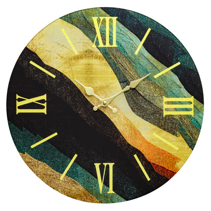 Orologio da parte effetto marmo onde