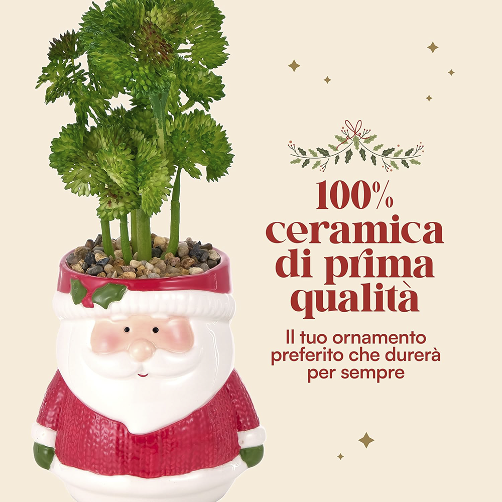 VASO BABBO NATALE VESTITO ROSSO