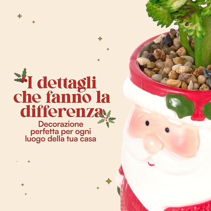 VASO BABBO NATALE VESTITO ROSSO